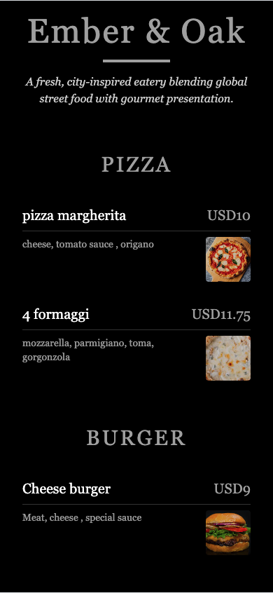 Dark Elegance Template preview