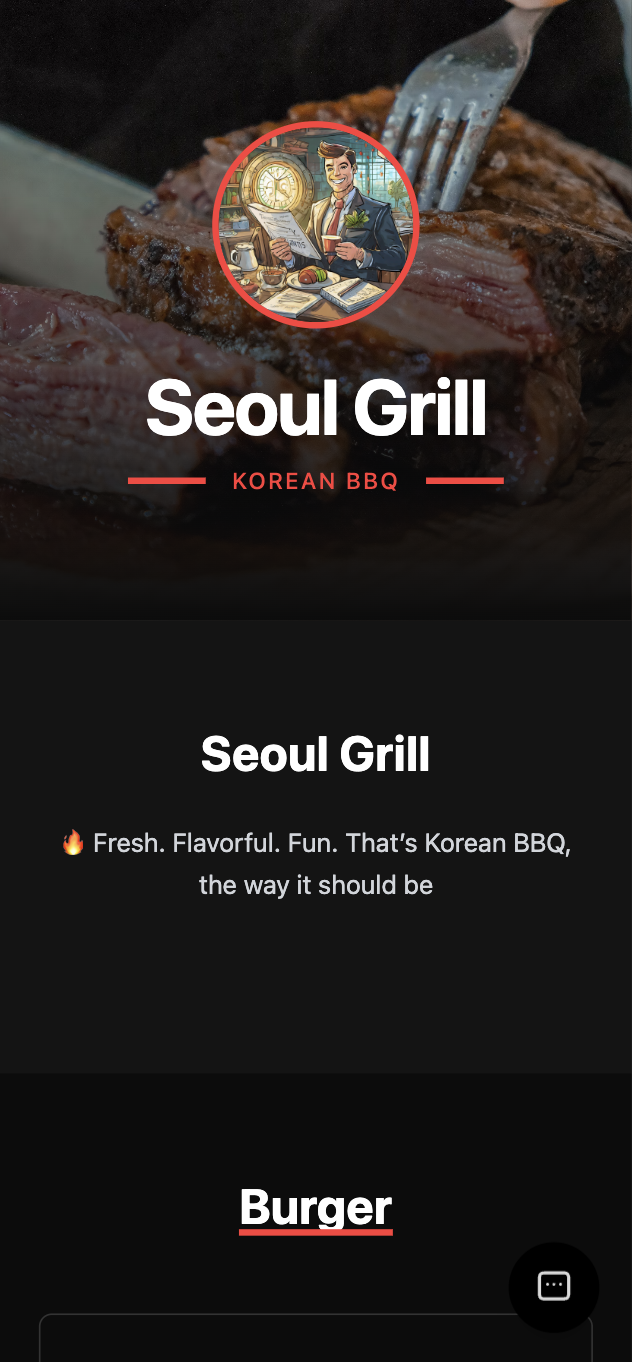 Korean BBQ Template preview